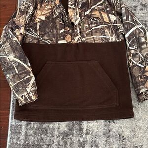 Drake Waterfowl BOYS Pullover Quarter Zip Size 10